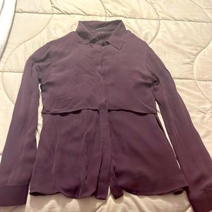 Silk purple lovely Theory shirt